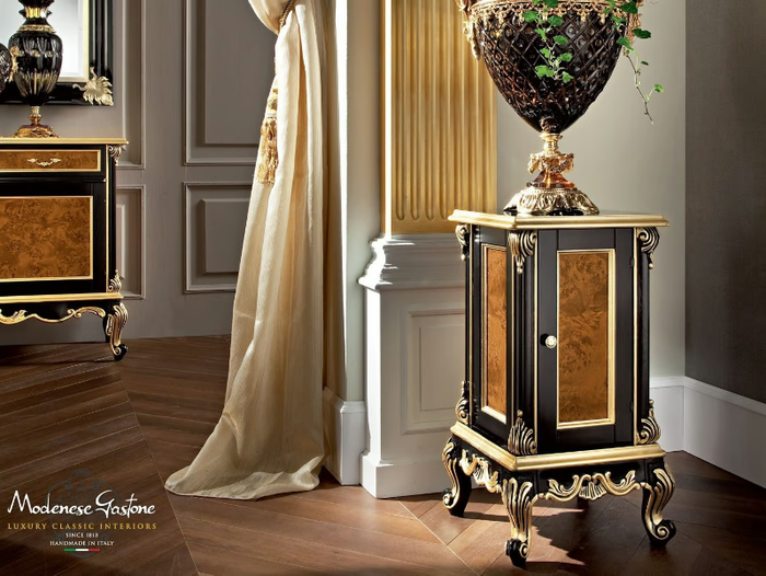 12673 - Wooden pedestal _ Modenese Luxury Interiors